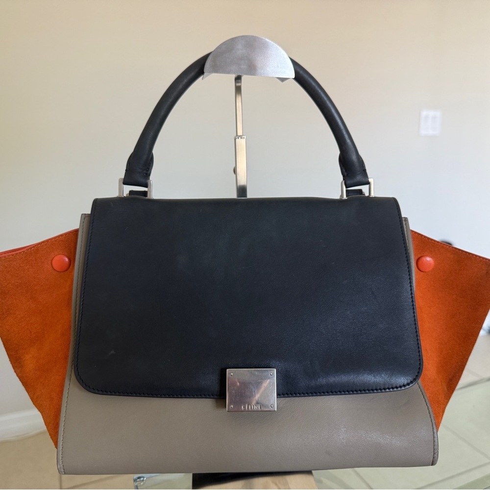 Celine Trapeze (Tri-color/Leather + Suede)